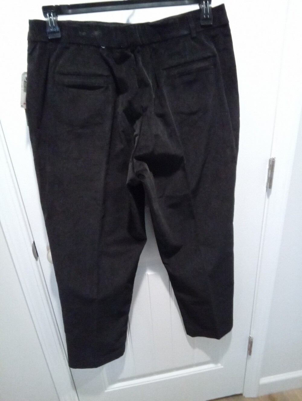 NWT Vintage Deadstock Briggs New York Black Cotton Stretch Pants Sz 16 Petite - Picture 5 of 13